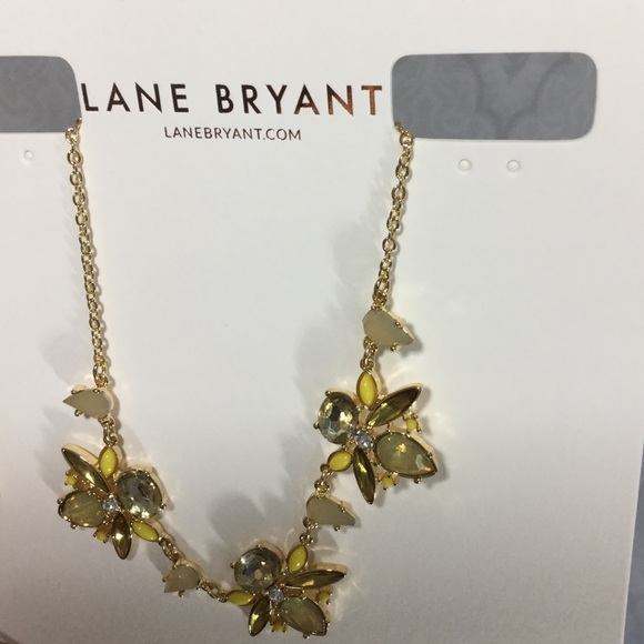 Lane Bryant Jeweled Bumblebee Statement Necklace - Picture 4 of 4